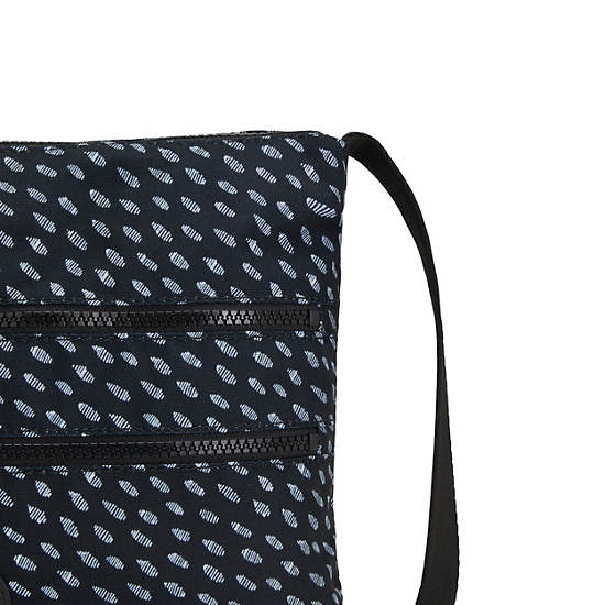 Torba Crossbody Kipling Alvar Printed Czarne Białe | PL 2145AH